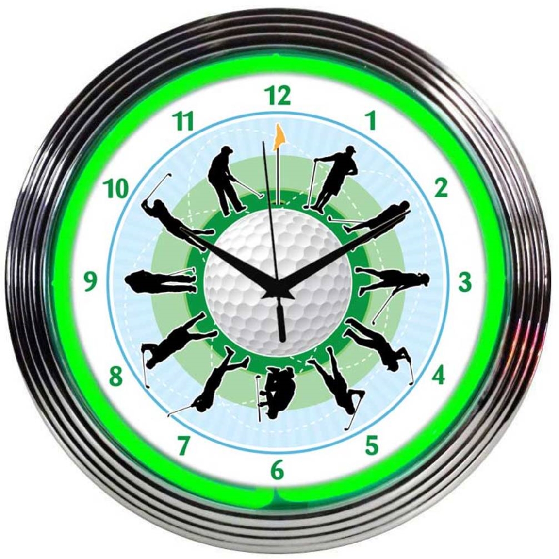 Golfer Neon Clock Golfer Neon Clock