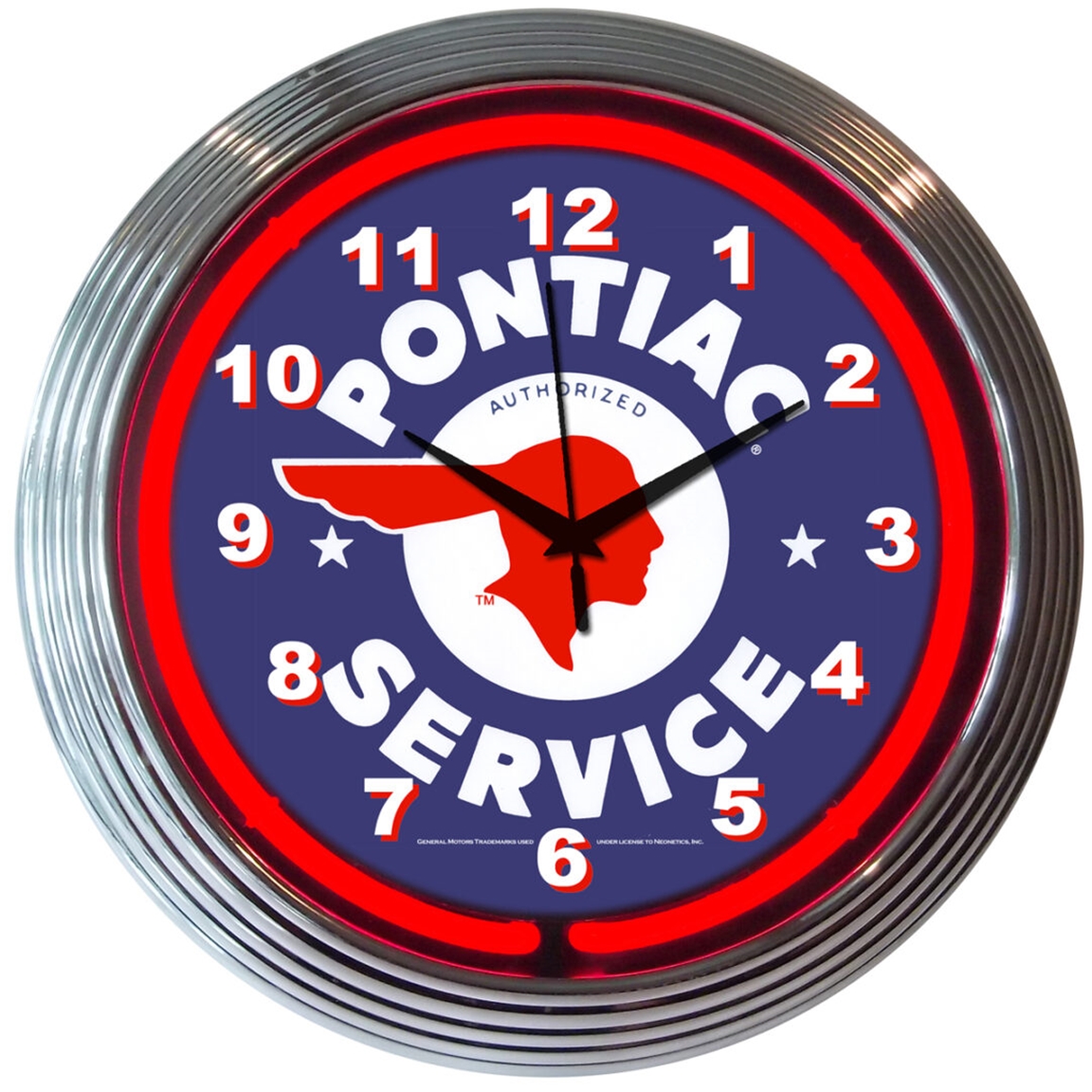 Pontiac Neon Clock Pontiac Neon Clock