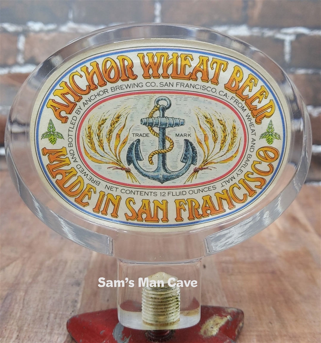 Anchor Wheat Beer Tap Handle