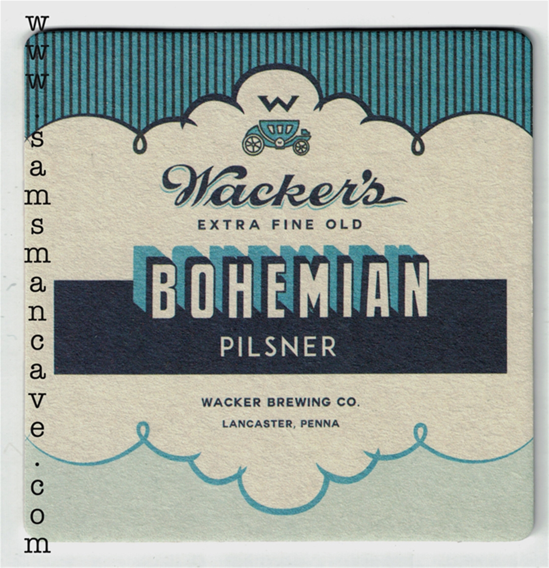 Wacker Bohemian Beer Coaster
