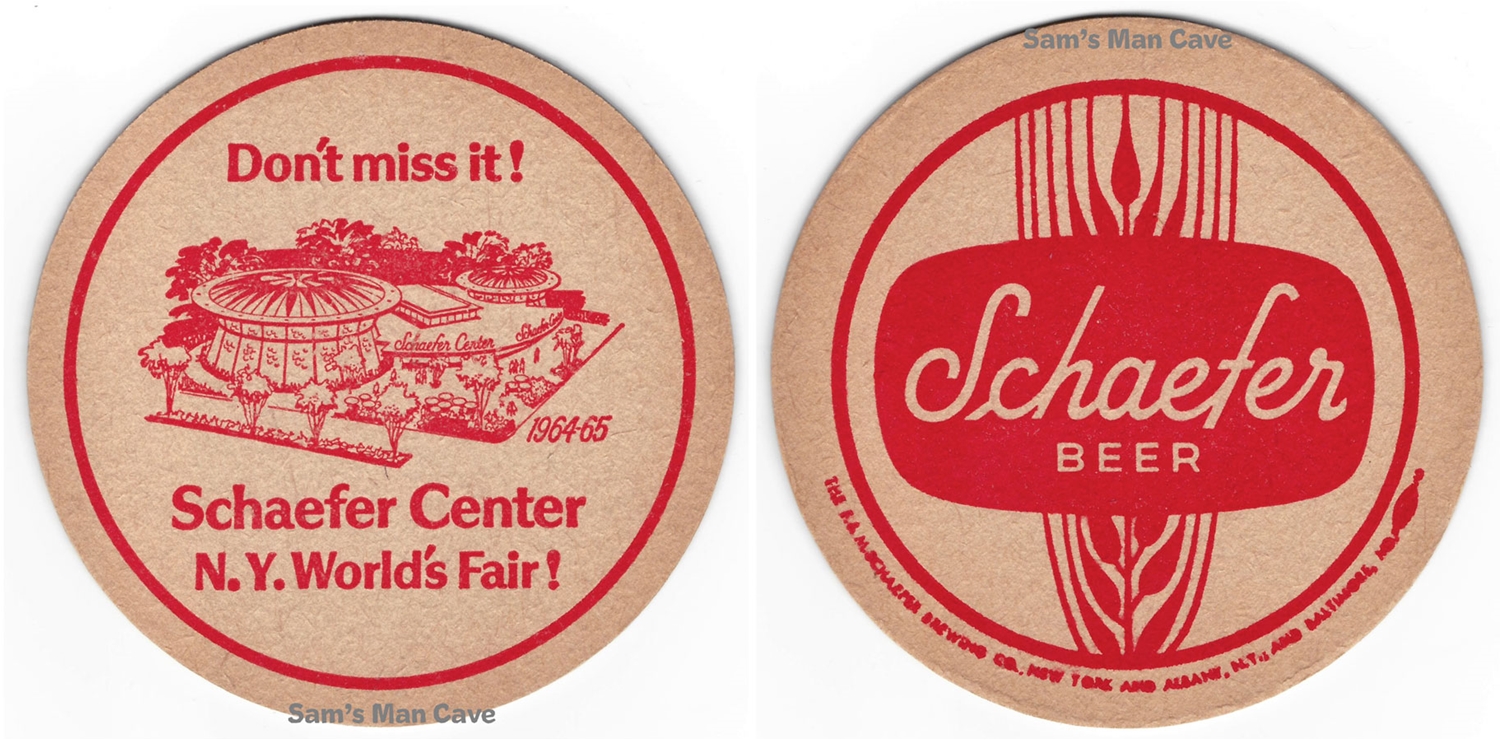 Schaefer Center NY World's Fair Beer Coaster