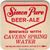 Simon Pure Beer Ale Coaster back of coaster