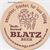 Blatz Smoother Round Beer Coaster back of coaster