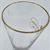 Budweiser Millennium Footed Pilsner Glass gold rim
