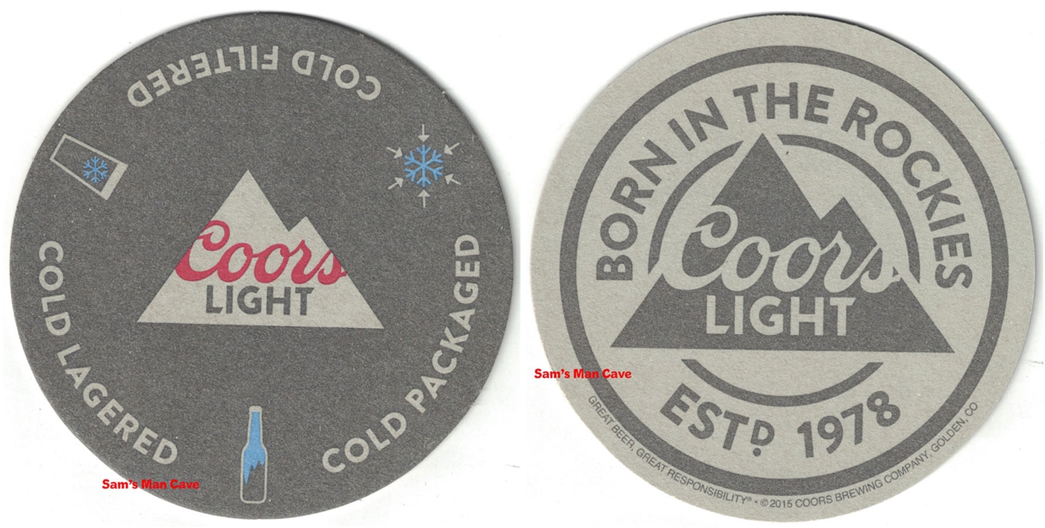 Coors Light Beer Coaster Coors Light Beer Coaster