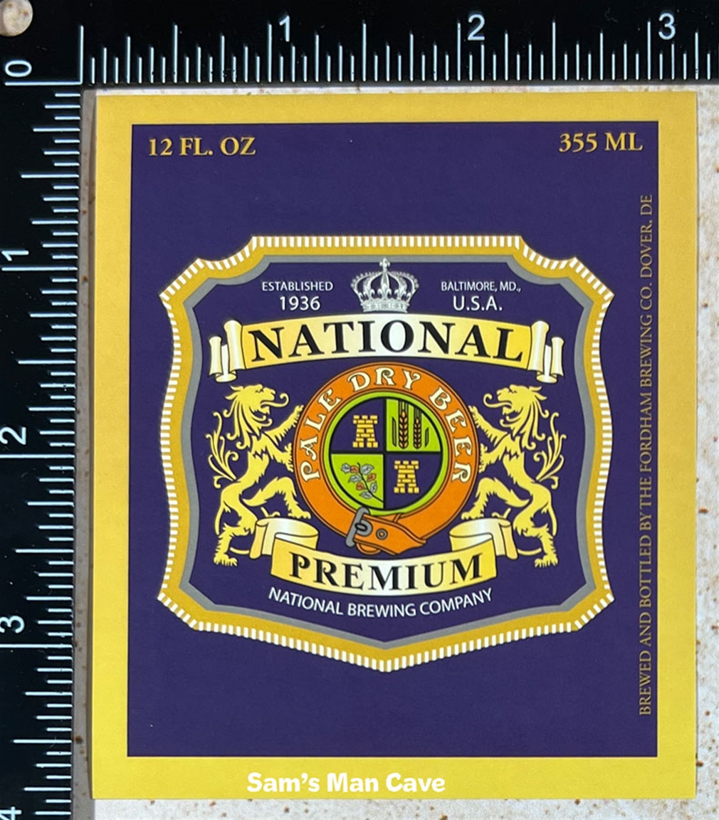 National Premium Beer Label