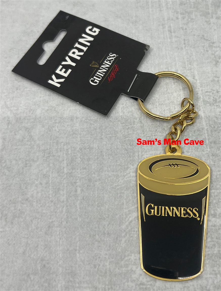 Guinness Rugby Pint Keychain