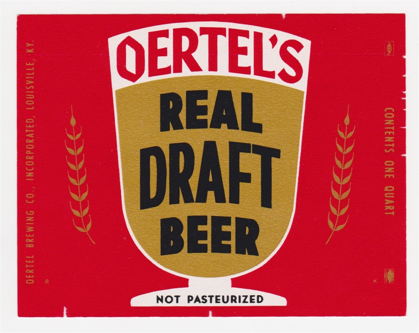 Oertel's Beer Label