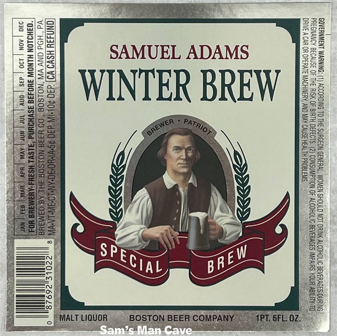 Samuel Adams Winter Brew Label