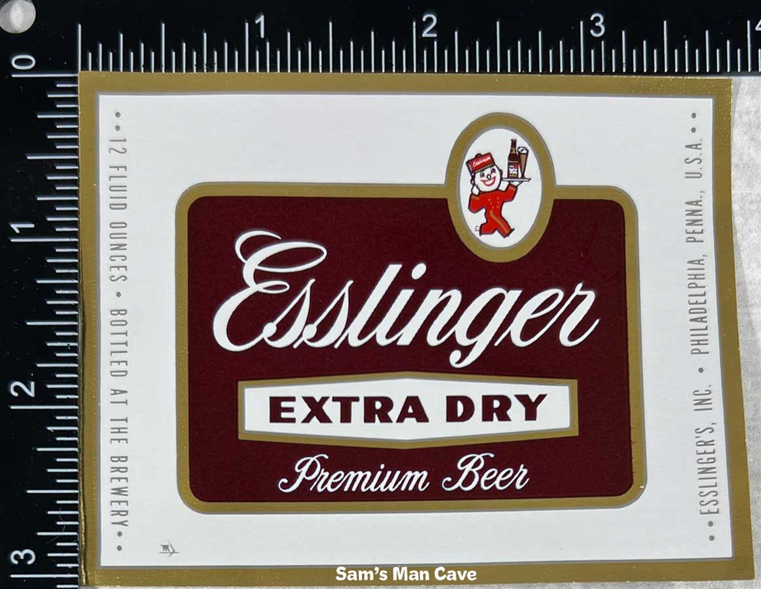 Esslinger Extra Dry Premium Beer Label
