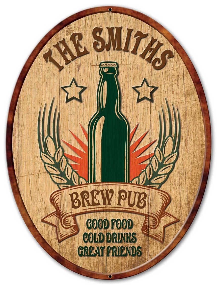 Personalized Brew Pub Sign