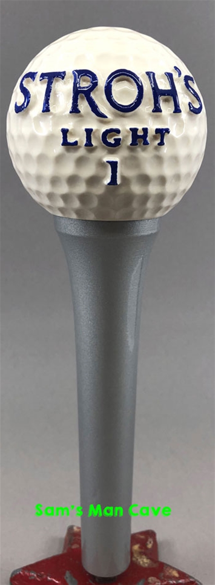 Stroh's Light Golf Ball Tee Tap Handle