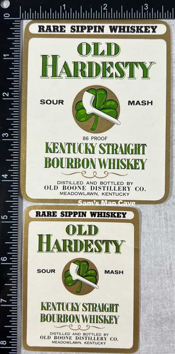 Old Hardesty Whiskey Label Set