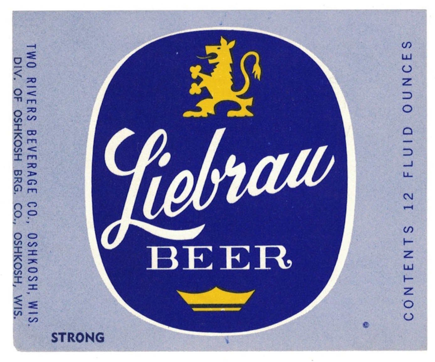 Liebrau Beer Label