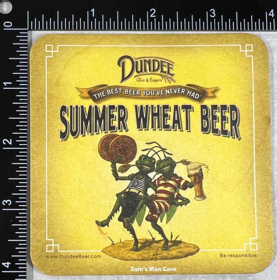 Dundee Summer Wheat Beer Coaster Dundee Summer Wheat Beer Coaster