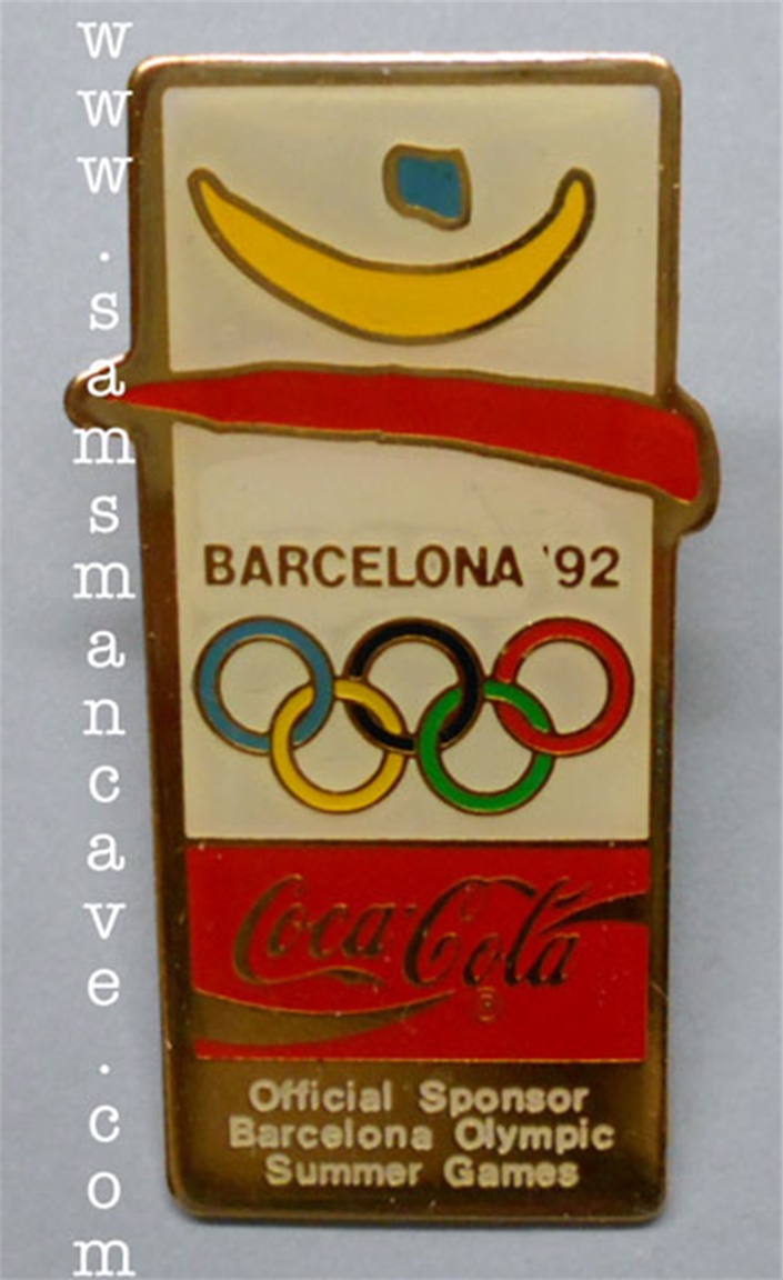 Coca Cola Barcelona Olympics Pin