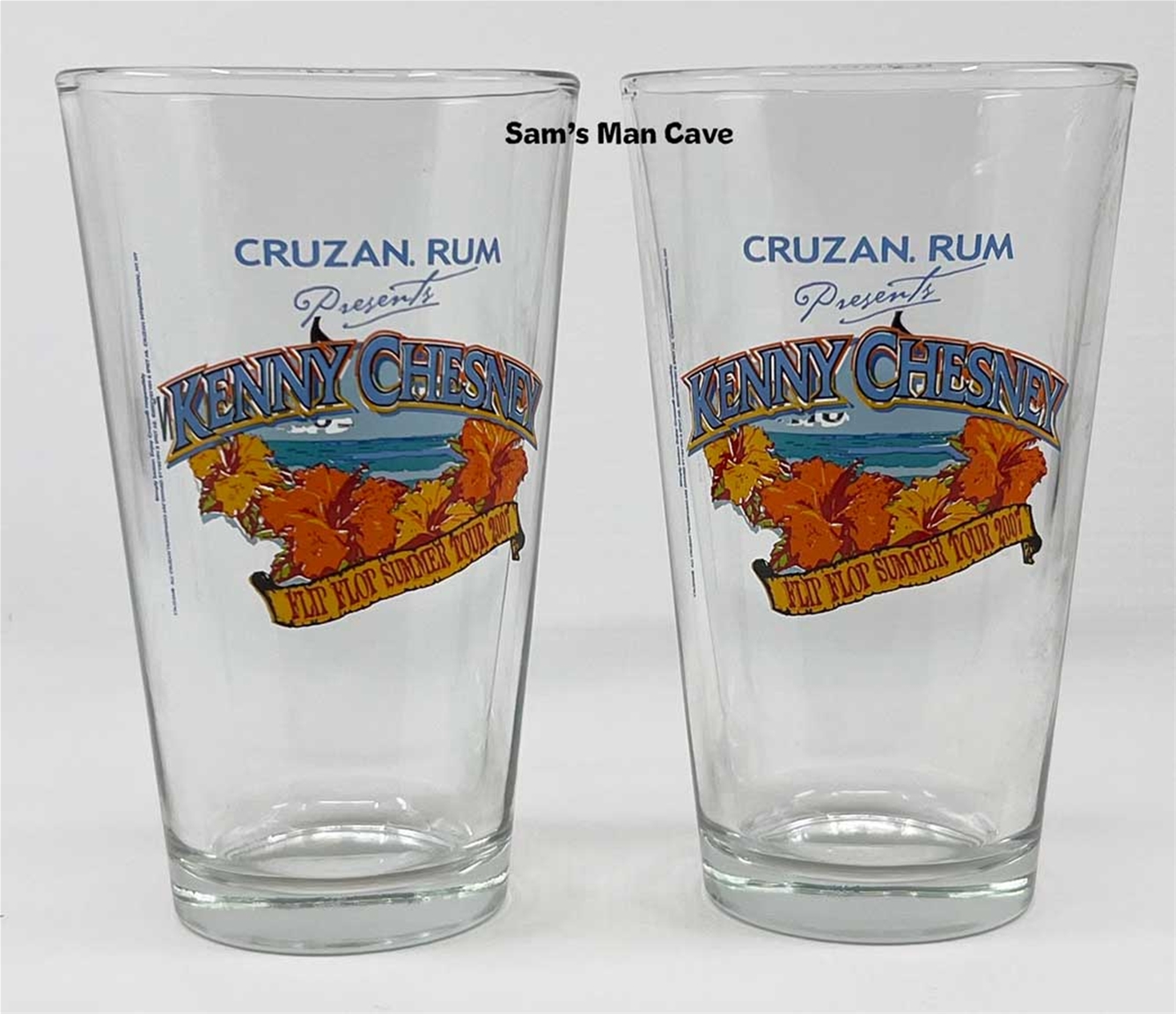 Kenny Chesney Cruzan Rum Longhorn Pint Set of Two